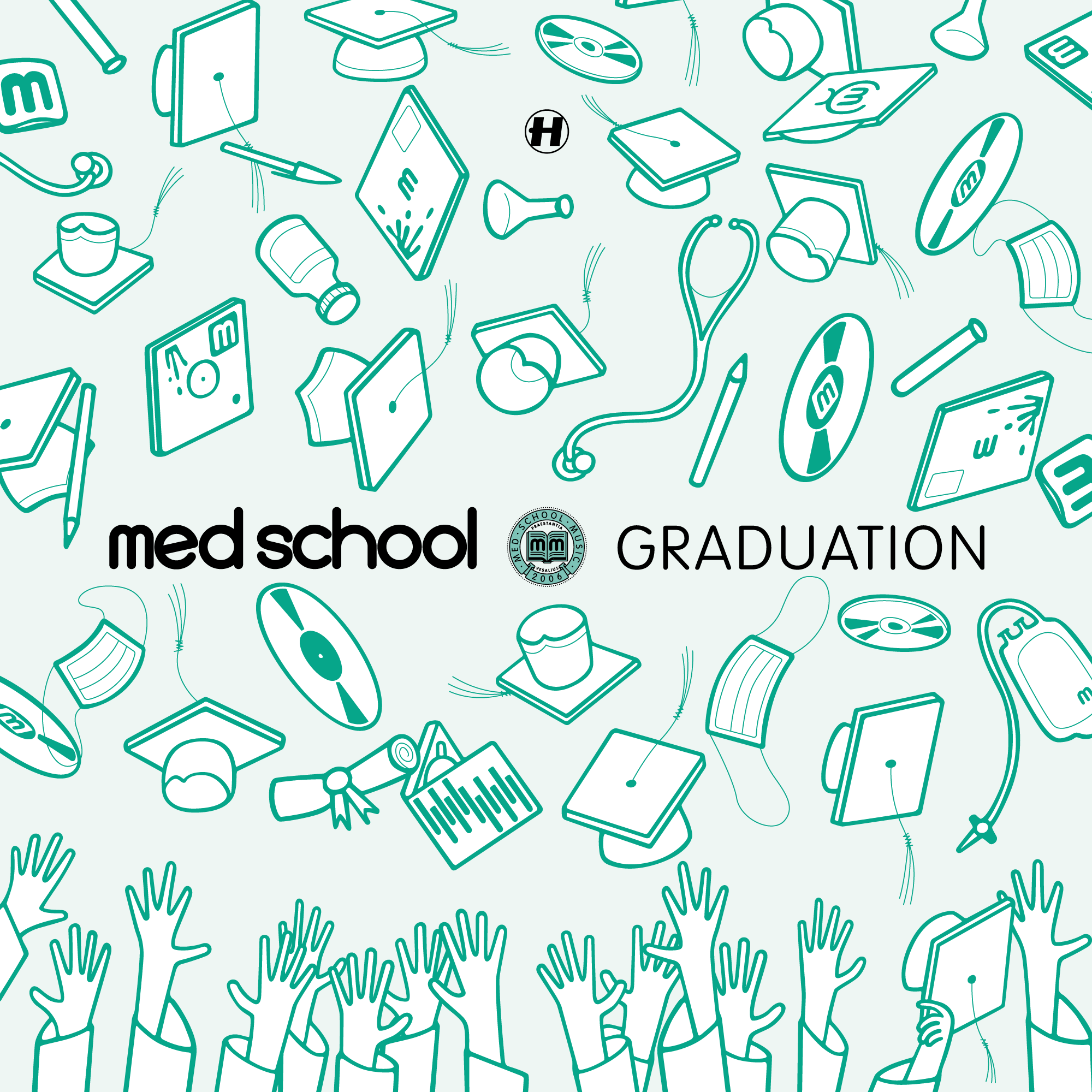 Alternative, classic-green Med School Graduation record cover